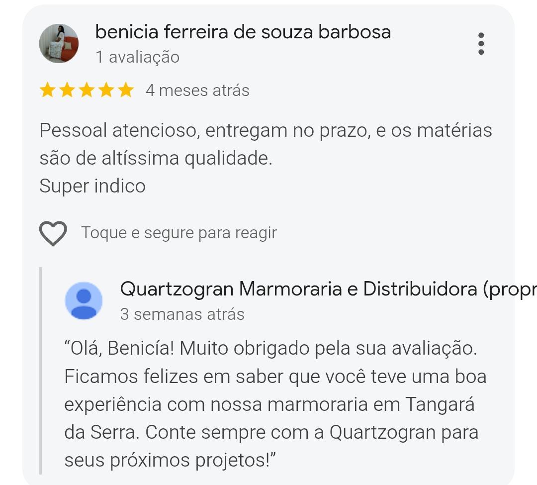 Feedback do cliente